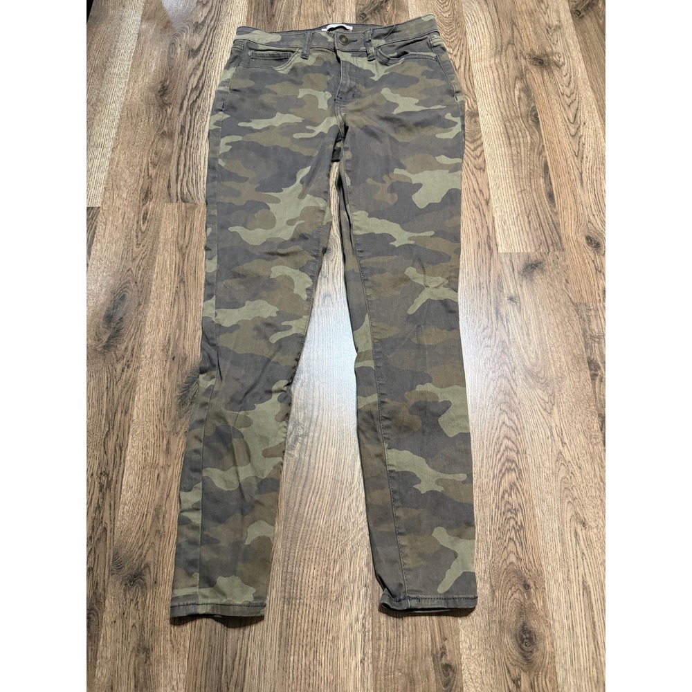 SO Jegging Womens Size 9 Green Camouflage Skinny Stretch High Rise
